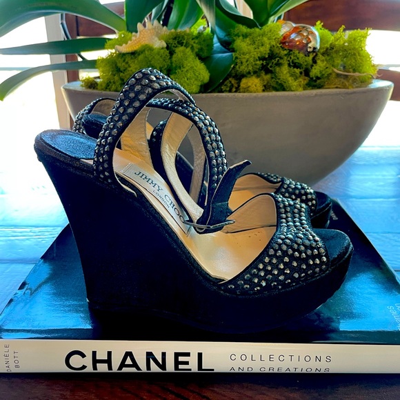 Beautiful Studded wedges . Hard to find Jimmy Choo - Picture 1 of 6